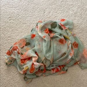 Floral Print Scarf‎ 40x70 rectangle